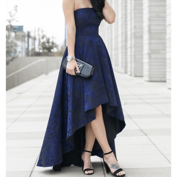 NWT Laundry by Shelli Segal High Low Dress/Gown - Picture 4 of 6